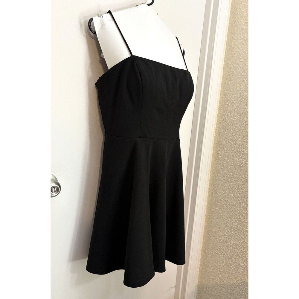 Juniors Size 17 Black Fit & Flare Mini Sleeveless Dress, B. Smart